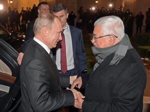 محمود عباس يستقبل بوتين في بيت لحم