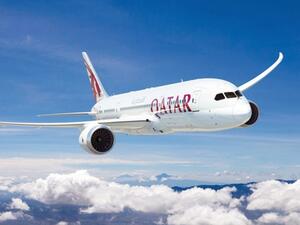 احدى طائرات الخطوط الجوية القطرية