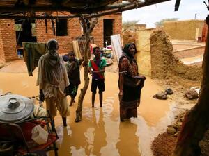 تضرر عشرات الاف الاشخاص جراء الفيضانات في السودان