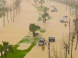 سيول جارفة تداهم مدينة تطوان المغربية