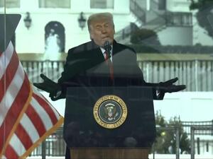 ترامب يدعو الالاف من انصاره المحتشدين قرب البيت الابيض للزحف نحو مبنى الكونغرس