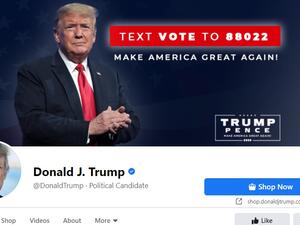 تمديد حظر حسابي ترامب على فيسبوك وانستغرام أسبوعين إضافيين