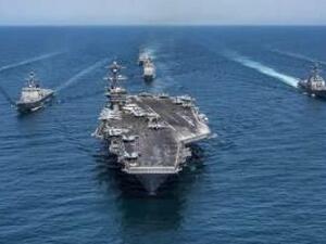 حاملة ومدمرات اميركية في الخليج العربي