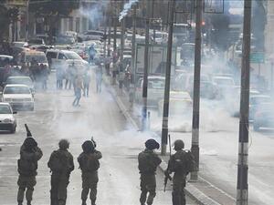 إصابة عشرات الفلسطينيين بمواجهات مع القوات الاسرائيلية في الضفة