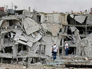 دمار هائل في مخيم اليرموك