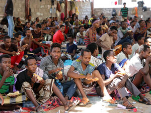 مهاجرون اثيوبيون في عدن