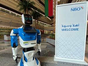 National Bank of Oman interactive robot