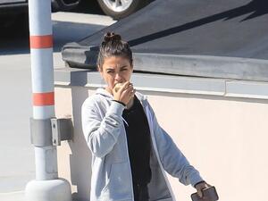 Mila out in LA today (Twitter)