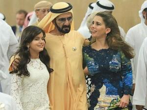 HRH Sheikh Mohammed Bin Rashid Al Maktoum, The Vice President and Prime Minister of the United Arab Emirates (UAE) and the Ruler of the Emirate of Dubai, With His Wife,  HRH Princess Haya Bint Al Hussein, with Their Daughter, HRH Sheikha Jalila (Twitter)