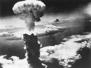 Mushroom Cloud of Atom Bomb exploded over Nagasaki, Japan (Shutterstock)	