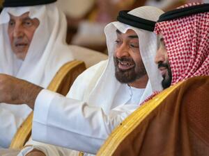 ظهر ولي العهد السعودي الامير محمد بن سلمان في احد المطاعم بالعاصمة الرياض برفقة ولي عهد أبوظبي الشيخ محمد بن زايد