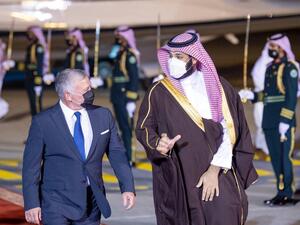 ابن سلمان يوجه رسالة الى الملك الاردني