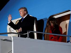 الرئيس الأمريكي دونالد ترامب وزوجته ميلانيا 