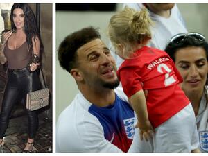 نجم نادي مانشستر سيتي "كايل ووكر" مع عائلته / لورا براون