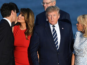 صورة على هامش اجتماعات قمة مجموعة السبع  صورة على هامش اجتماعات قمة مجموعة السبع