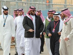 الأمير محمد بن سلمان برفقة الأمير سلمان بن حمد آل خليفة في موسم الدرعية