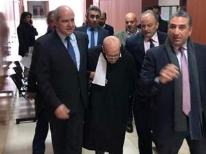 نقيب المحامين اللبنانيين ملحم خلف مع المحامي مالك عويدات 