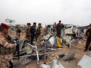 سقوط صاروخين على قاعدة تضم قوات أجنبية قرب بغداد