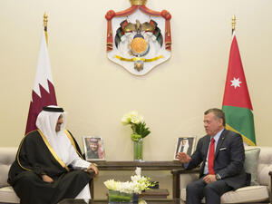 عاهل الأردن يستقبل أمير قطر اليوم في عمّان