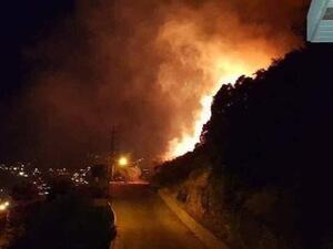 جانب من الحريق 