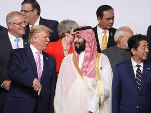 President Trump and embattled Saudi Crown Prince, Mohammed Bin Salman /AFP