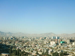 Kabul city buildings, Afghanistan capital /AFP