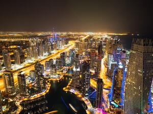 Dubai Marina at night
