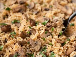 وصفات خريفية: بيلاف الأرز بالفطر