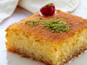 طريقة عمل البسبوسة الجاهزة