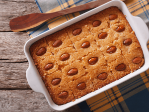 طريقة عمل البسبوسة بالزبادي