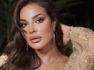 إطلالة نادين نجيم الذهبية في افتتاح مهرجان الجونة السينمائي 2021