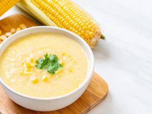 شوربة الذرة بالكريمة