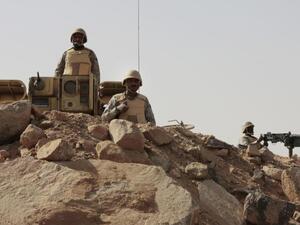 جنود سعوديون على الحدود مع اليمن