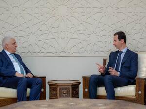 الرئيس السوري بشار الأسد يستقبل مستشار الأمن الوطني العراقي فالح الفياض