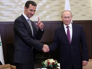 الرئيس الروسي بوتين مع نظيره السوري بشار الأسد