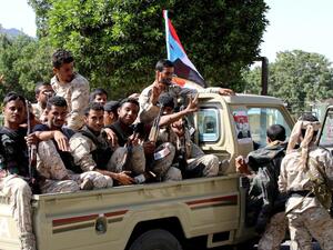 عناصر من قوات المجلس الانتقالي الجنوبي في عدن