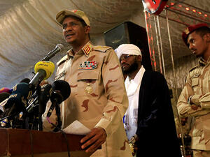 نائب رئيس المجلس العسكري في  السودان، الفريق محمد حمدان دقلو