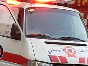  رشق سيارة للدفاع المدني، وإصابة 3 عناصر أحدهم جروحه بليغة في الرأس.