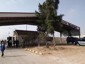 معبر "جابر -نصيب" الحدودي بين الأردن وسوريا