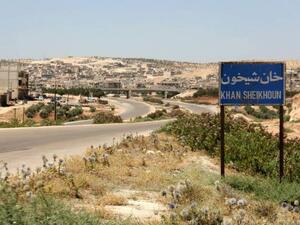 مدينة خان شيخون الاستراتيجية، التي يشهد محيطها اشتبكات عنيفة