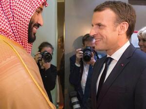 ولي العهد السعودي الأمير محمد بن سلمان، والرئيس الفرنسي إيمانويل ماكرون