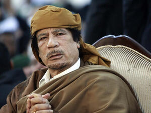 الزعيم الليبي الراحل معمر القذافي