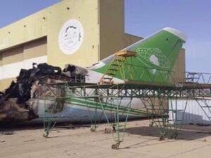  طائرتي الشحن الأوكرانيتين اللتين استهدفتا في قاعدة الجفرة الجوية  تابعتين لشركة نقل جوي خاصة