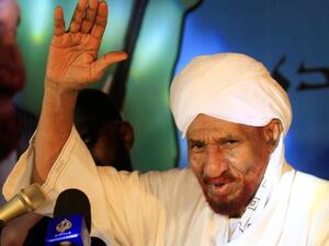 رئيس حزب الأمة السوداني الصادق المهدي