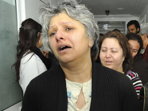  أرملة الشهيد شكري بلعيد، الذي أغتيل في فبراير/ شباط 2013