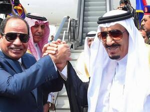  الملك السعودي، سلمان بن عبد العزيز، والرئيس المصري، عبدالفتاح السيسي