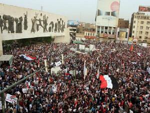  “ساحة التحرير” وسط العاصمة العراقية بغداد