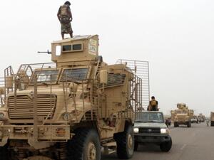 قافلة عسكرية اماراتية في اليمن