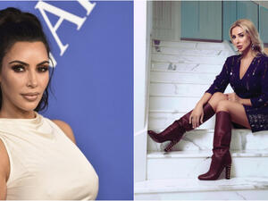 جويل مردينيان على خطى كيم  كارداشيان بإطلالة نقشة جلد الثعبان!