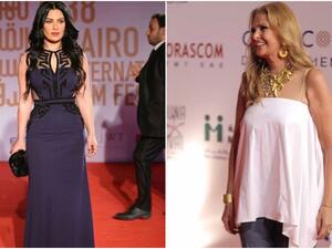 يسرا وصبا مبارك بإطلالة فرعونية على غلاف إحدى المجلات!